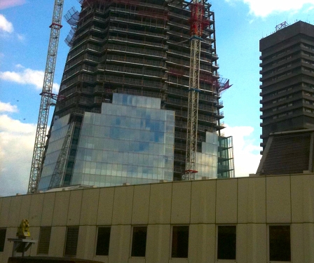 © Robert Rotifer The Shard im Aufbau, chronologisch